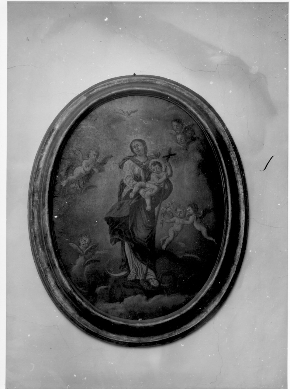 Immacolata Concezione con Bambino (dipinto, opera isolata) - ambito italiano (sec. XVIII)