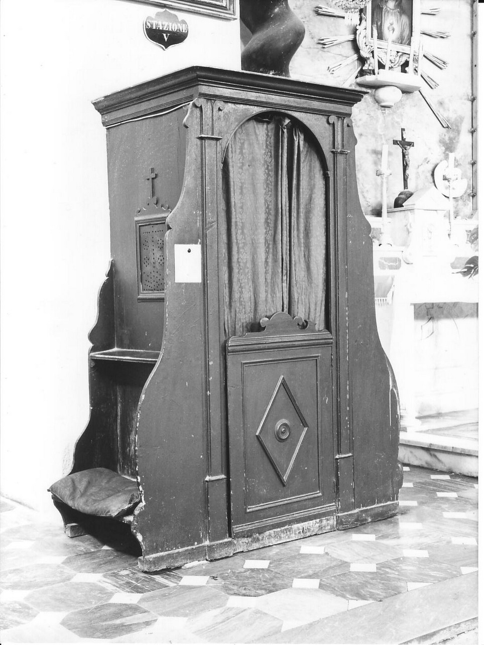 confessionale, opera isolata - bottega ligure (sec. XIX)