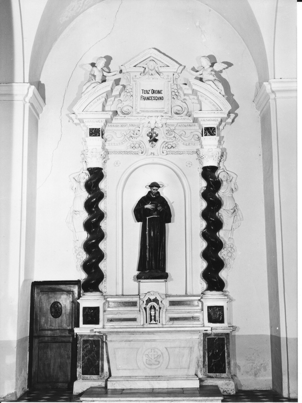 motivi decorativi architettonici (altare, opera isolata) - bottega ligure (sec. XVII)