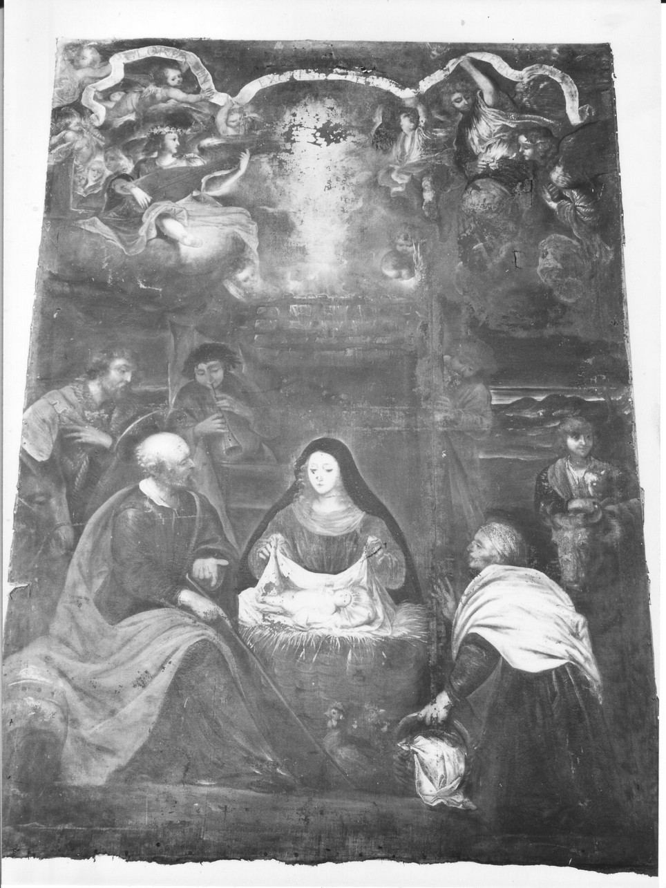 presepio (dipinto, opera isolata) - ambito italiano (sec. XVII)