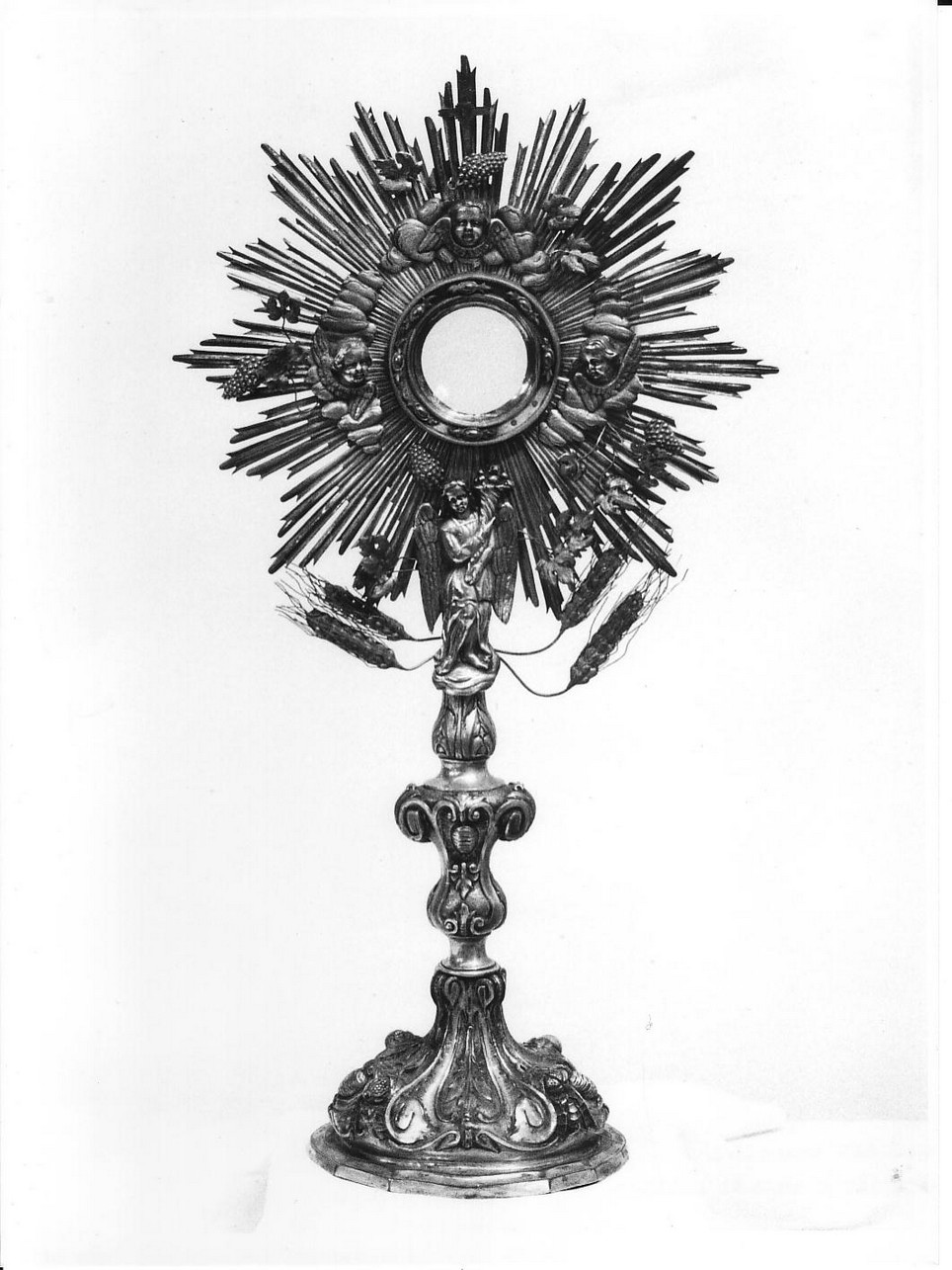 ostensorio, opera isolata - bottega ligure (ultimo quarto sec. XVIII)