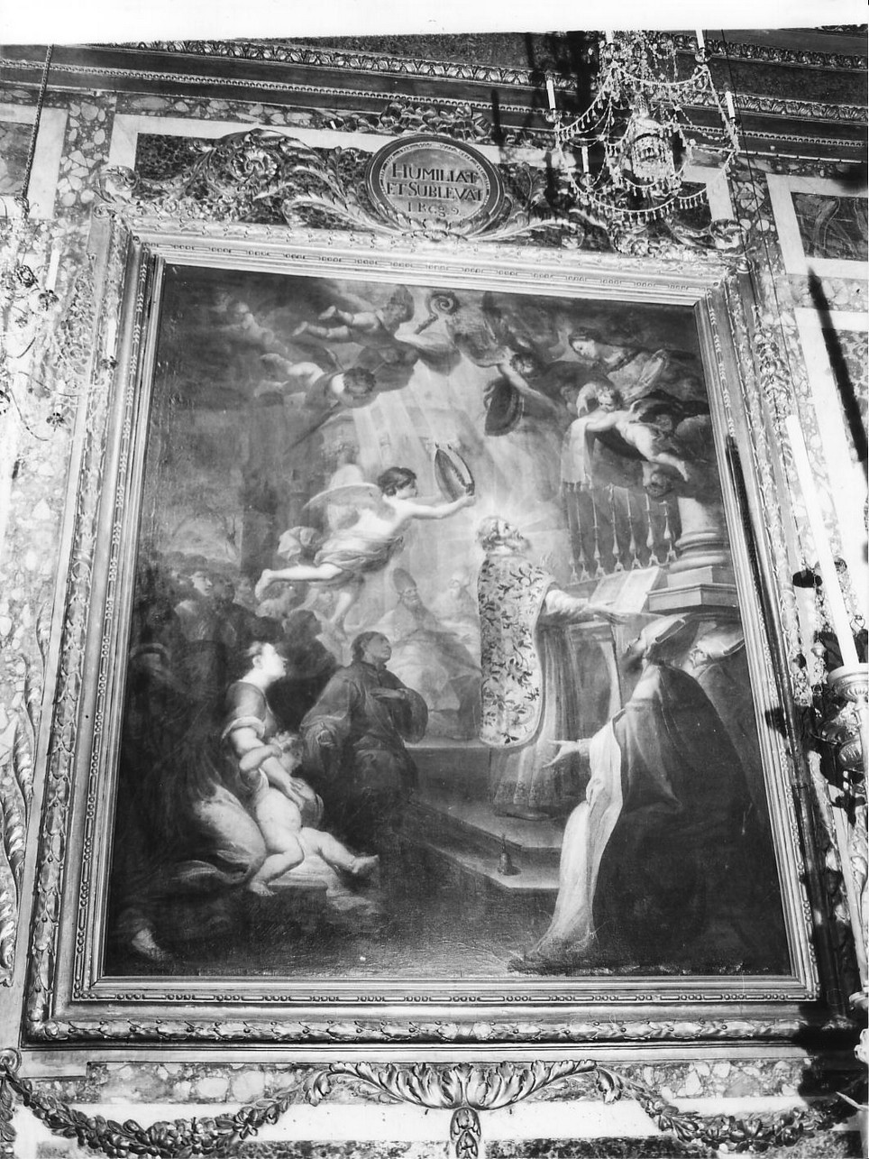 apparizione della Madonna a San Nicola di Bari (dipinto, opera isolata) di Brusco Paolo Gerolamo detto Bruschetto (sec. XVIII)