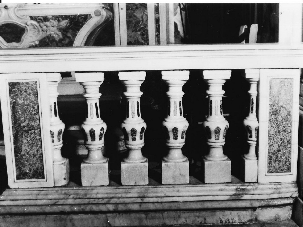 motivi decorativi astratti (balaustrata, coppia) - bottega ligure (ultimo quarto sec. XVIII)