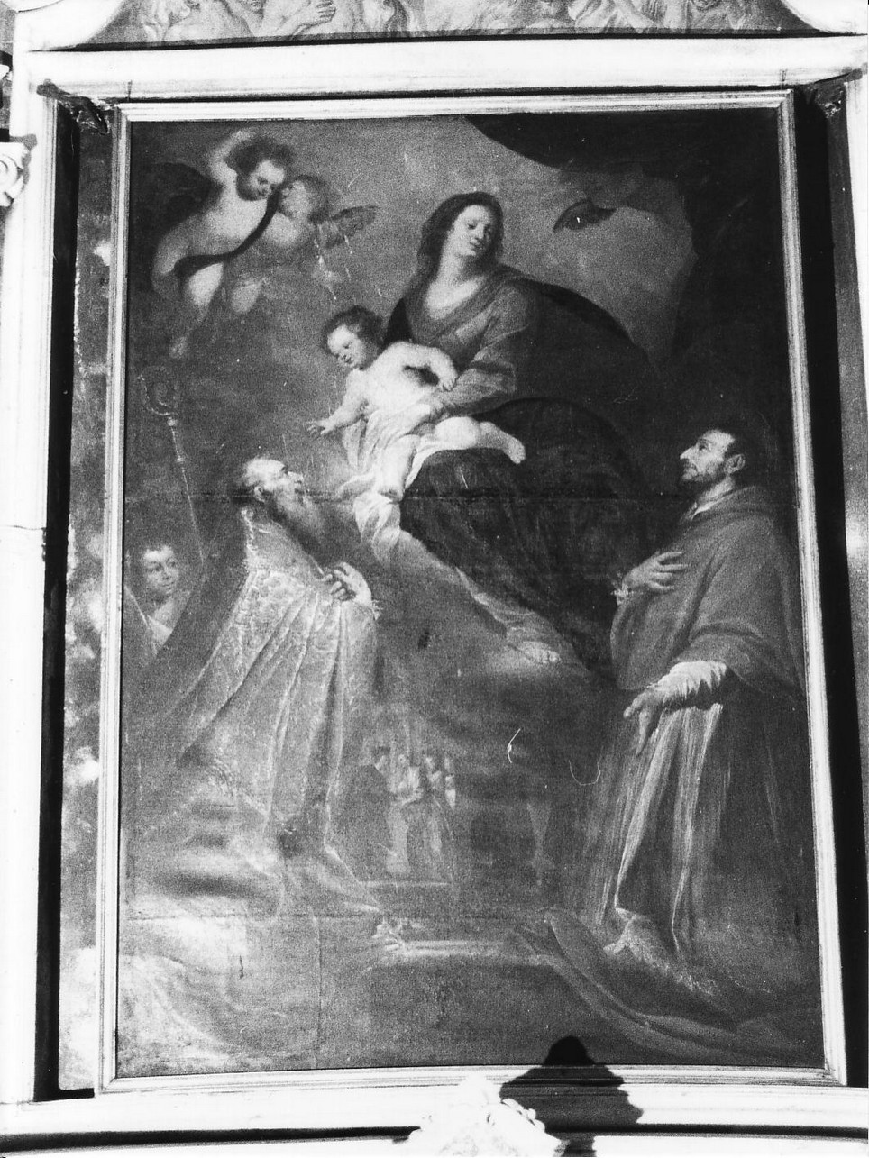 Madonna con Bambino e Santi (dipinto, opera isolata) di De Ferrari Orazio (metà sec. XVII)