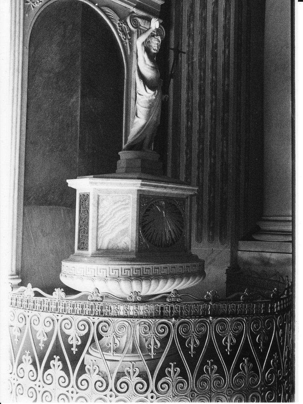 San Giovanni Battista (fonte battesimale - a vasca, opera isolata) di Revelli Salvatore (sec. XIX)