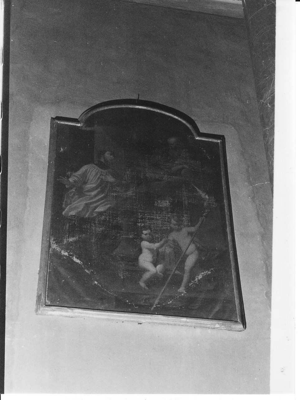 San Filippo Neri col Bambino Gesù (dipinto, opera isolata) - ambito ligure (prima metà sec. XVIII)