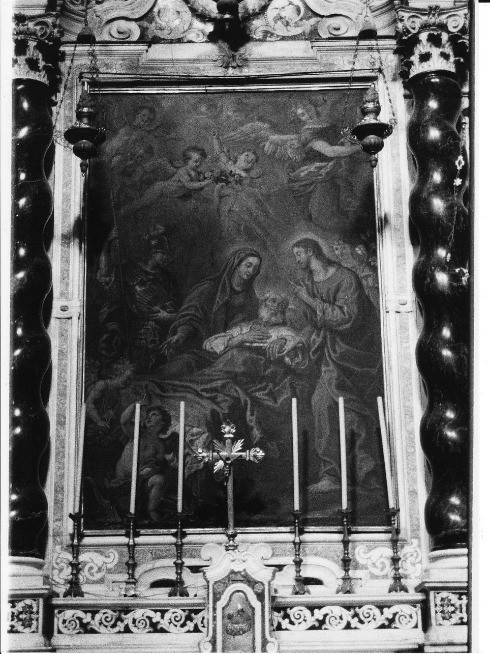 MORTE DI S. GIUSEPPE, morte di San Giuseppe (pala d'altare, opera isolata) - ambito ligure (prima metà sec. XVIII)