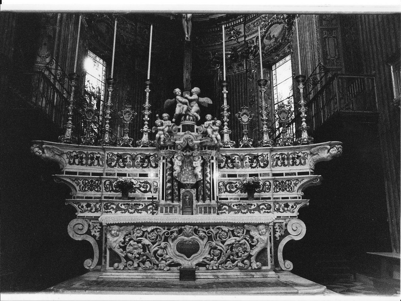 altare maggiore, opera isolata - bottega ligure (sec. XVIII)