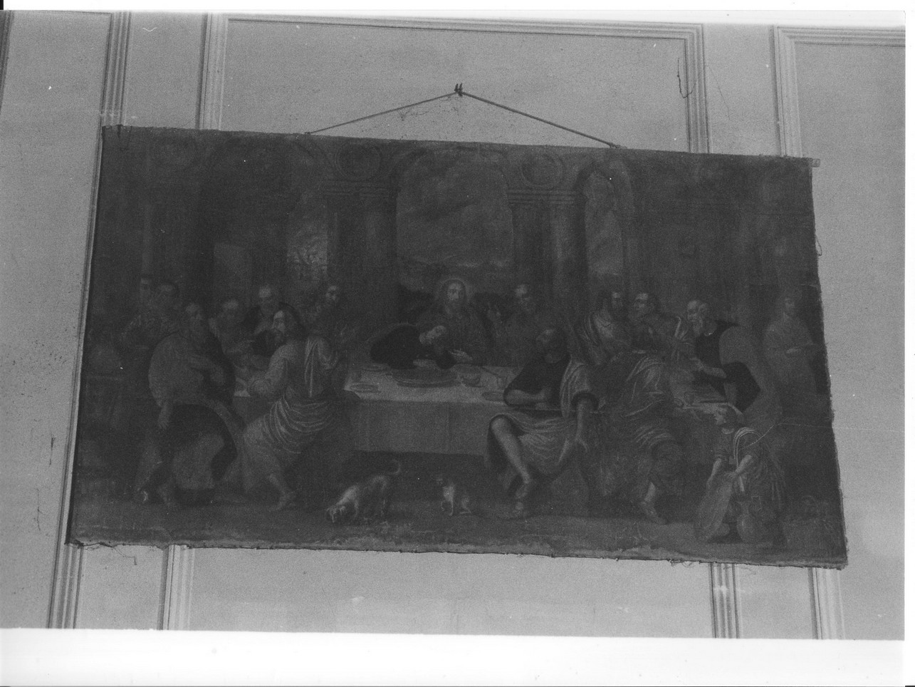ultima cena (dipinto, opera isolata) - ambito ligure (sec. XVII)