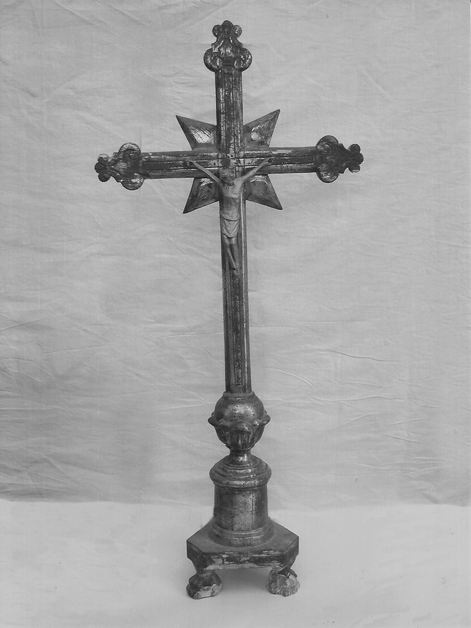 croce da tavolo, opera isolata - bottega ligure (sec. XVIII)