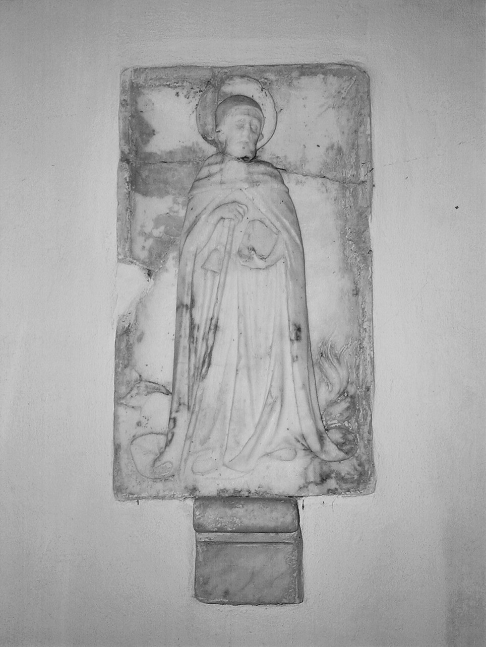 Sant'Antonio Abate (rilievo, opera isolata) - bottega ligure (sec. XVII)