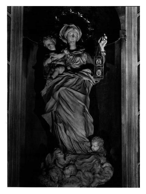 MADONNA DEL CARMELO (statua, opera isolata) di Parodi Filippo (ultimo quarto sec. XVII)