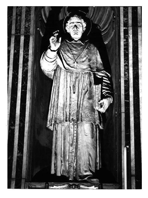 San Carlo Borromeo (statua, opera isolata) di Brilla Antonio (fine sec. XIX)