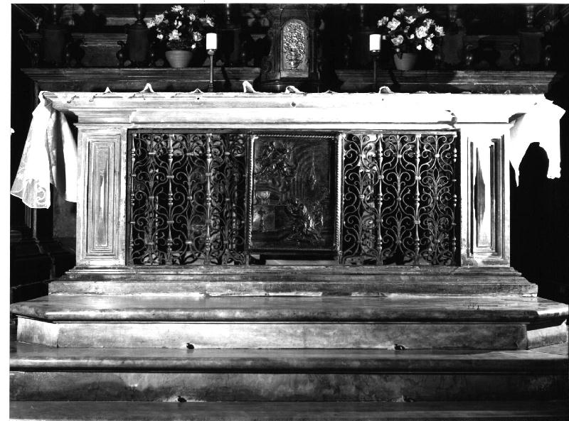 Sant'Agnese (paliotto, opera isolata) di Casella Giovanni Battista, Algardi Alessandro, Garvo Bernardo (ultimo quarto sec. XVII)