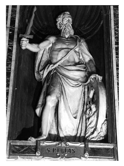 Sant'Elia profeta (statua, opera isolata) di Brilla Antonio (ultimo quarto sec. XIX)