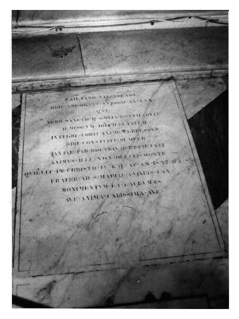 lapide, opera isolata - PRODUZIONE LIGURE (sec. XVIII)