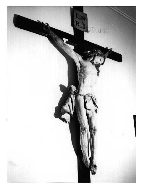 CRISTO CROCIFISSO (crocifisso, opera isolata) - ambito ligure (sec. XIX)