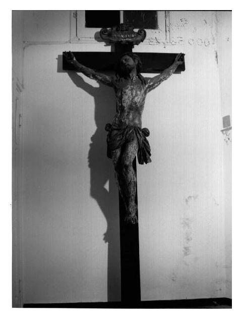 CRISTO CROCIFISSO (crocifisso, opera isolata) - ambito ligure (sec. XVII)