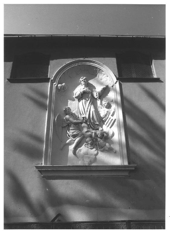 Gloria di San Lorenzo (rilievo, opera isolata) di Brilla Antonio (attribuito) (ultimo quarto sec. XIX)