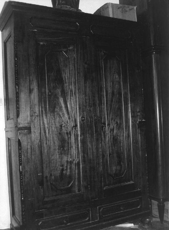 armadio, opera isolata - manifattura ligure, manifattura ligure (seconda metà sec. XIX)