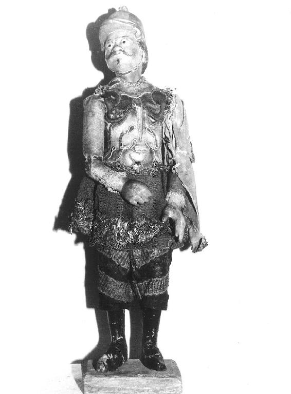 soldato (statuetta di presepio, elemento d'insieme) - PRODUZIONE LIGURE (fine/inizio secc. XVIII/ XIX)