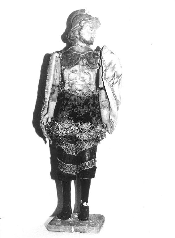 soldato (statuetta di presepio, elemento d'insieme) - PRODUZIONE LIGURE (fine/inizio secc. XVIII/ XIX)