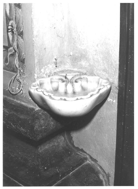 acquasantiera da parete, serie - PRODUZIONE LIGURE (sec. XVIII)