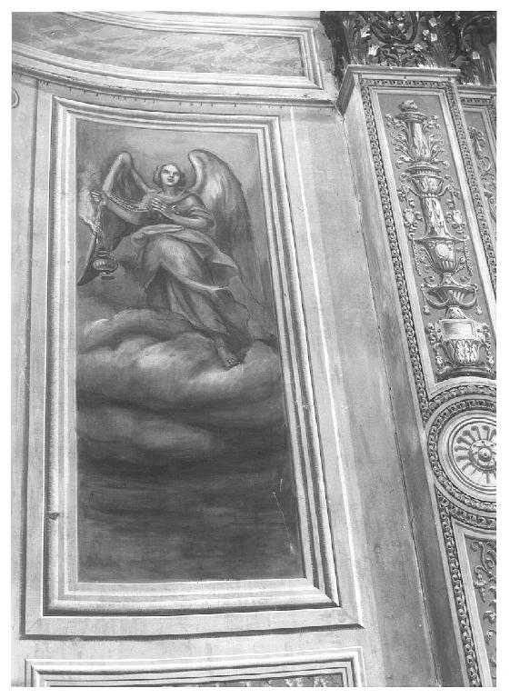 angelo con turibolo (dipinto, ciclo) di Albertella Raffaele (attribuito) (secondo quarto sec. XX)