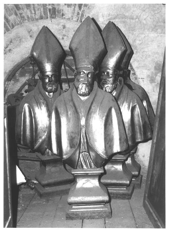 SANTO VESCOVO (busto, opera isolata) - PRODUZIONE LIGURE (sec. XIX)