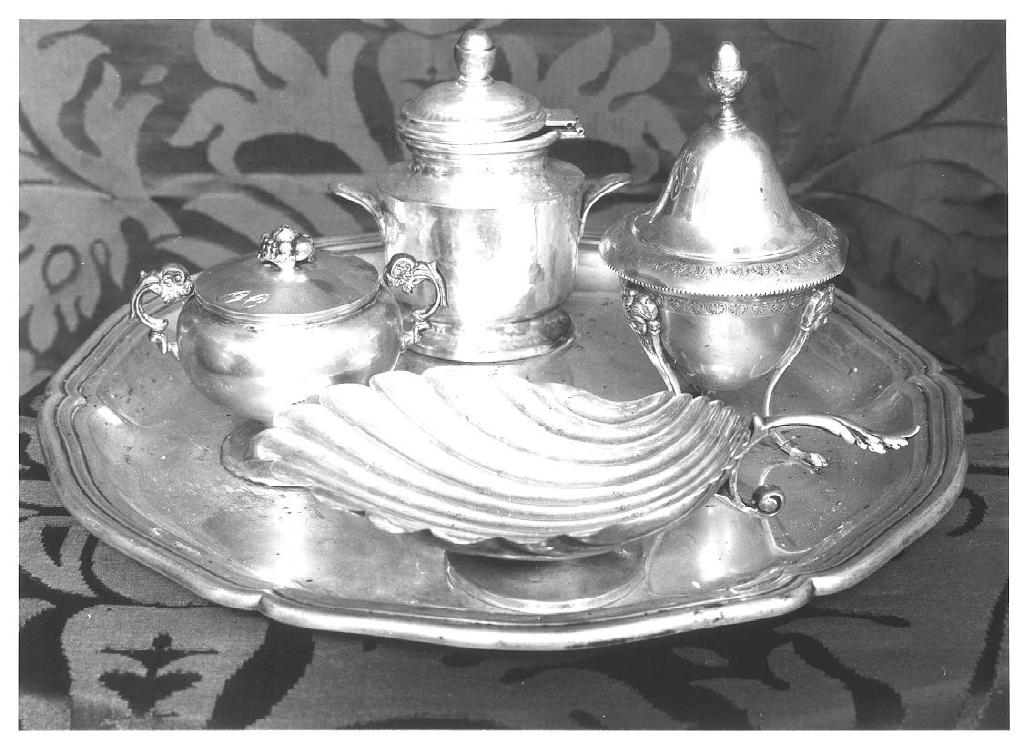 servizio cerimoniale da battesimo, insieme - PRODUZIONE LIGURE (prima metà sec. XIX)