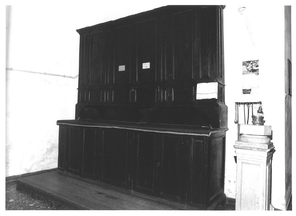 armadio da sacrestia, opera isolata - PRODUZIONE LIGURE (fine/inizio secc. XVIII/ XIX)