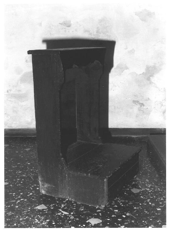 inginocchiatoio, opera isolata - PRODUZIONE LIGURE (fine/inizio secc. XVIII/ XIX)