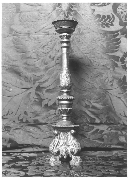 candeliere, opera isolata - PRODUZIONE LIGURE (ultimo quarto, ultimo quarto sec. XIX, sec. XIX)