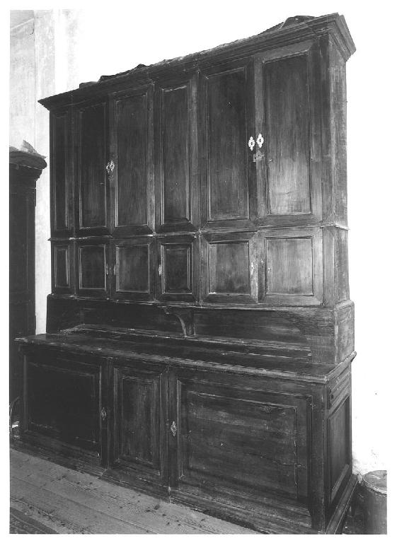 armadio da sacrestia, opera isolata - bottega genovese, ambito ligure (ultimo quarto sec. XIX)