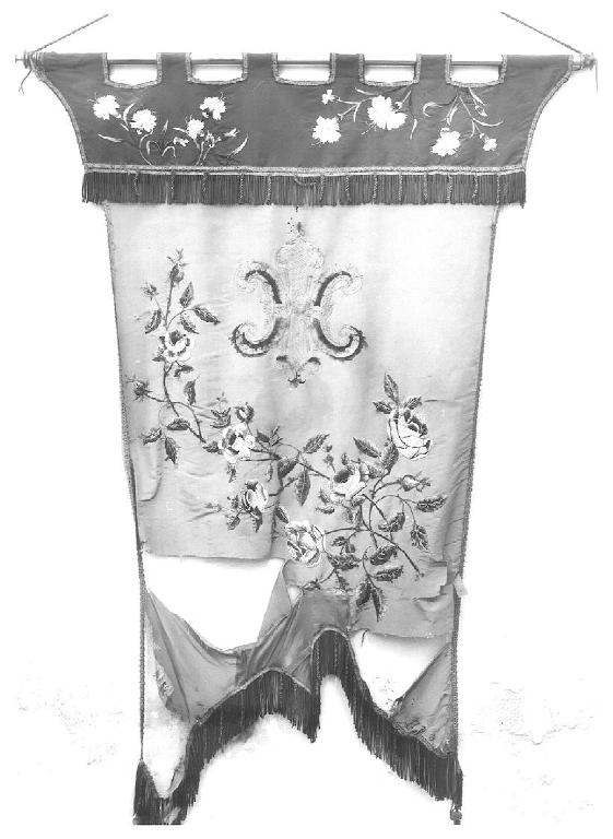 stendardo processionale, opera isolata - manifattura ligure (inizio sec. XX)