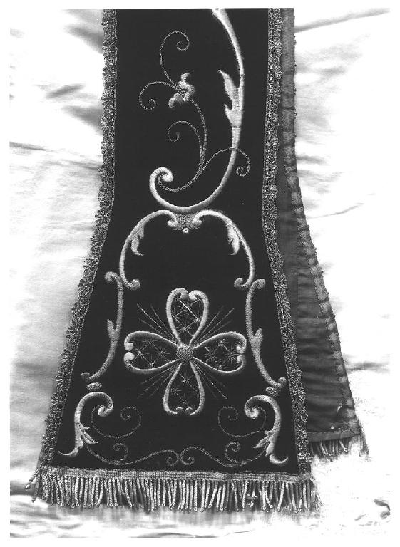 stola, opera isolata - manifattura ligure (fine sec. XIX)