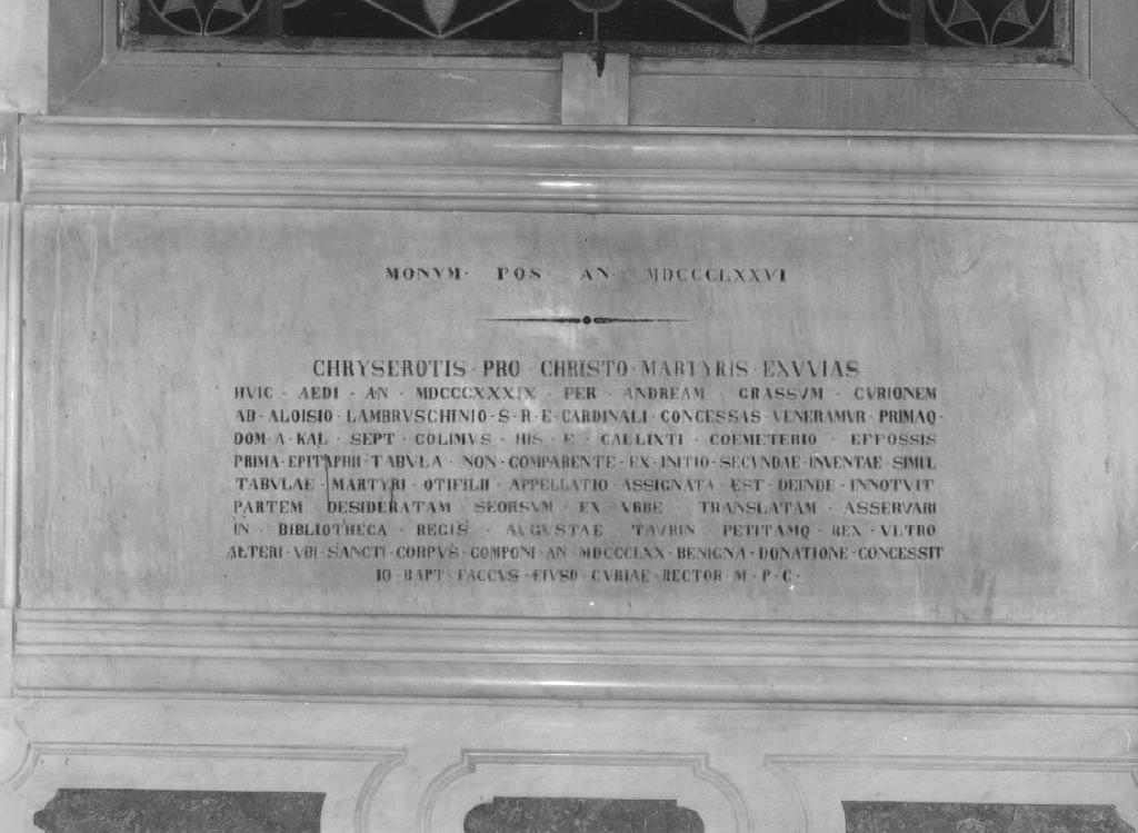 lapide commemorativa, opera isolata - ambito ligure (terzo quarto sec. XIX)