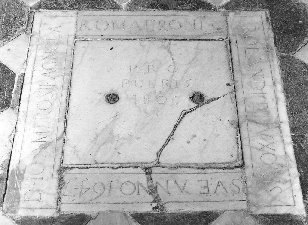 lapide, opera isolata - bottega ligure (prima metà sec. XVII)