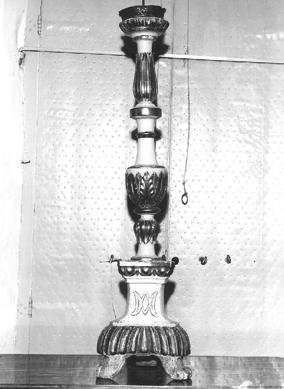 candeliere, opera isolata - PRODUZIONE LIGURE (secondo quarto sec. XIX)