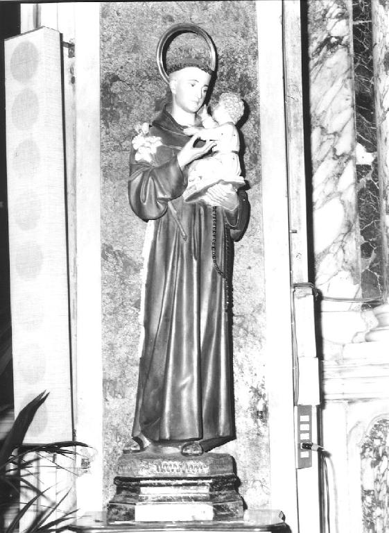 Sant'Antonio da Padova con il bambino (statua, opera isolata) - ambito ligure (inizio sec. XX)