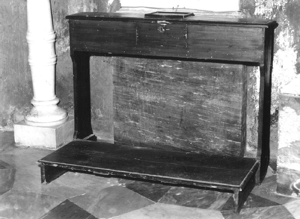 inginocchiatoio, opera isolata - ambito ligure (prima metà sec. XX)