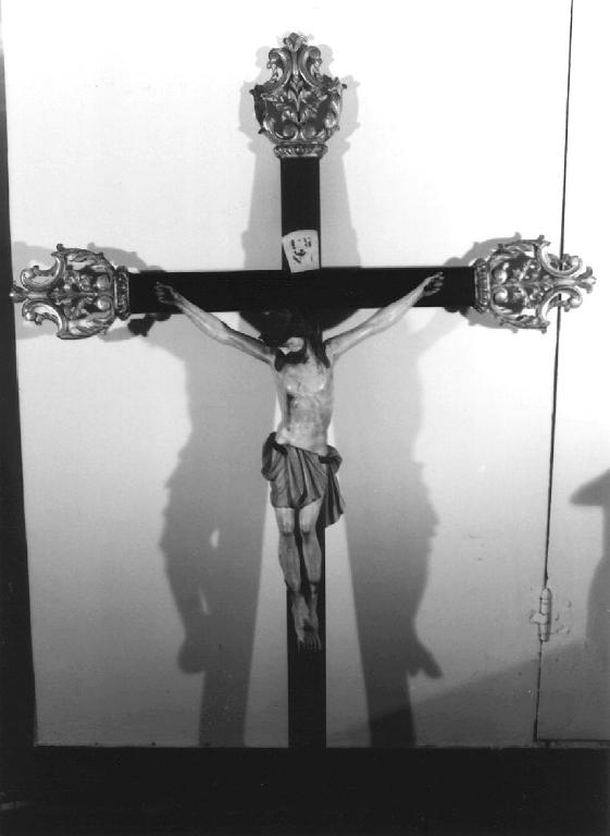 CRISTO CROCIFISSO (croce processionale, opera isolata) - ambito ligure (seconda metà sec. XIX)