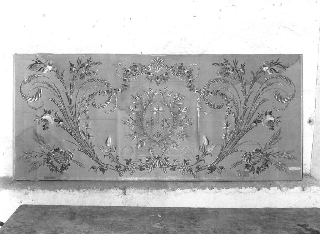 paliotto - a pannello piano, opera isolata - manifattura ligure (ultimo quarto sec. XIX)