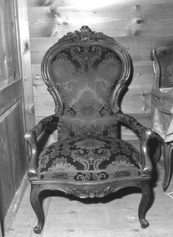 poltrona, opera isolata - ambito ligure (terzo quarto sec. XVIII)