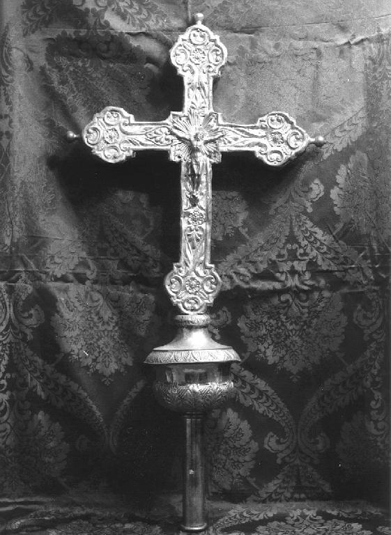 croce processionale, opera isolata - PRODUZIONE LIGURE (inizio sec. XIX)