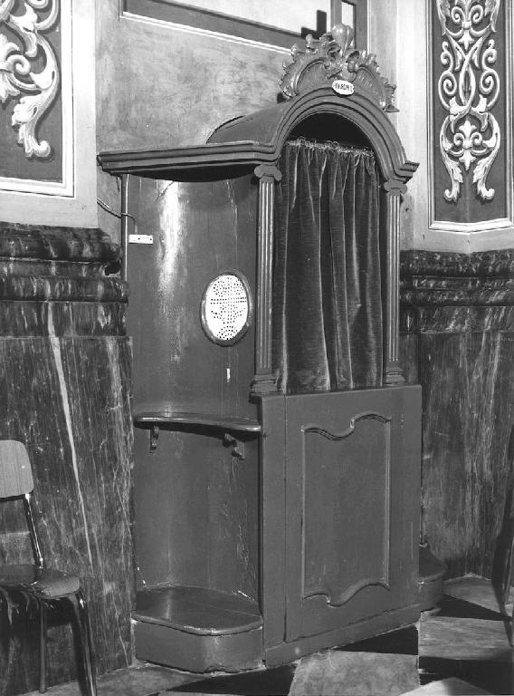 confessionale, opera isolata - PRODUZIONE GENOVESE (inizio sec. XIX)