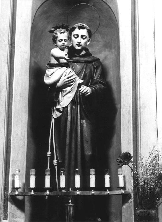 Sant'Antonio da Padova con il bambino (statua, opera isolata) - ambito ligure (metà sec. XX)