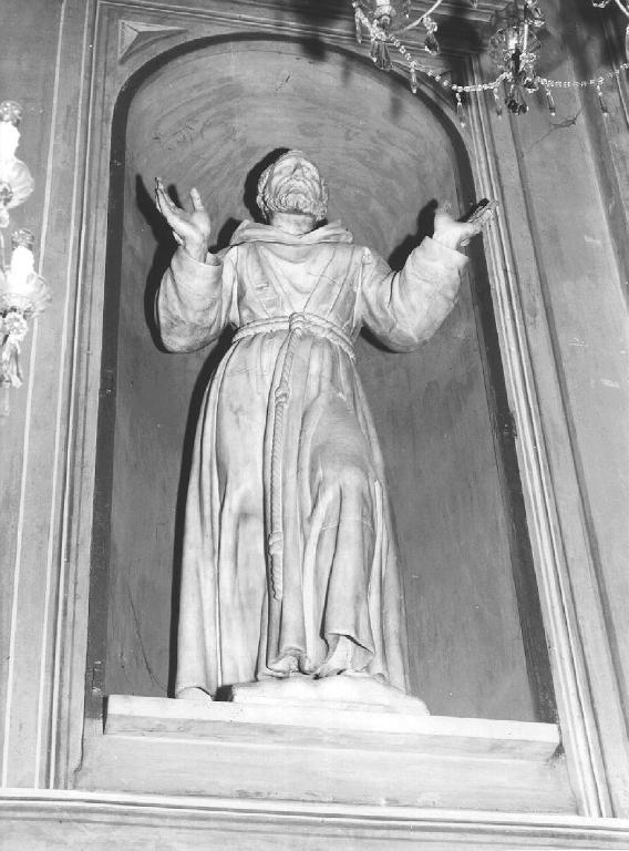 San Francesco d'Assisi (statua, opera isolata) - PRODUZIONE GENOVESE (prima metà sec. XVII)