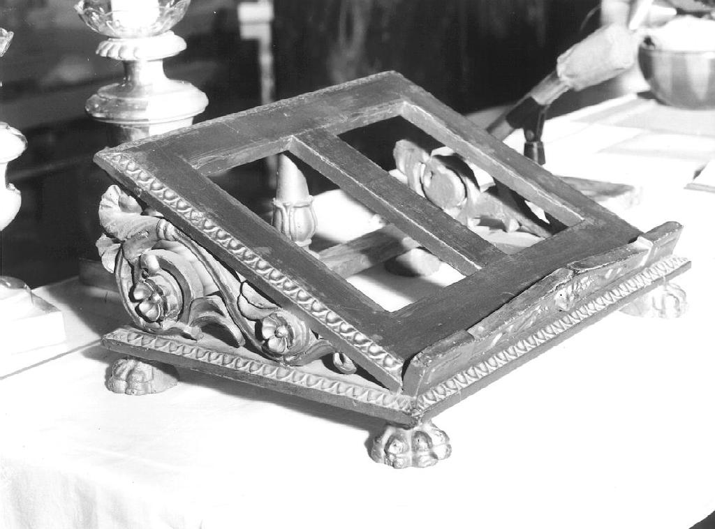 leggio d'altare, opera isolata - PRODUZIONE GENOVESE (ultimo quarto sec. XVIII)