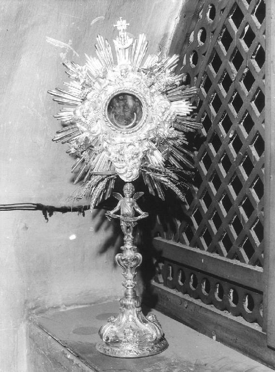 ostensorio, opera isolata - PRODUZIONE GENOVESE (seconda metà sec. XVIII)